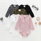 Long Sleeve Bodysuit ! Cute Buttons ~ 4 Colors!