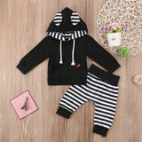 2 Piece Hoodie & Pants Set with Cute Bunny Ears!