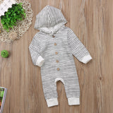 Cozy Hooded Jumpsuit ~ Cute Buttons ~ 6 Colors!