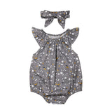 Adorable Ruffle Flower Tank Top Onesie With Matching Bow!