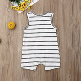 Trendy Striped Sleeveless Bodysuit