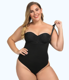 Sexy Plus Size Zip Thong Bodysuit Waist & Stomach Shaper - UptownFab™