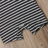 Trendy Striped Sleeveless Bodysuit