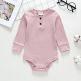 Long Sleeve Bodysuit ! Cute Buttons ~ 4 Colors!